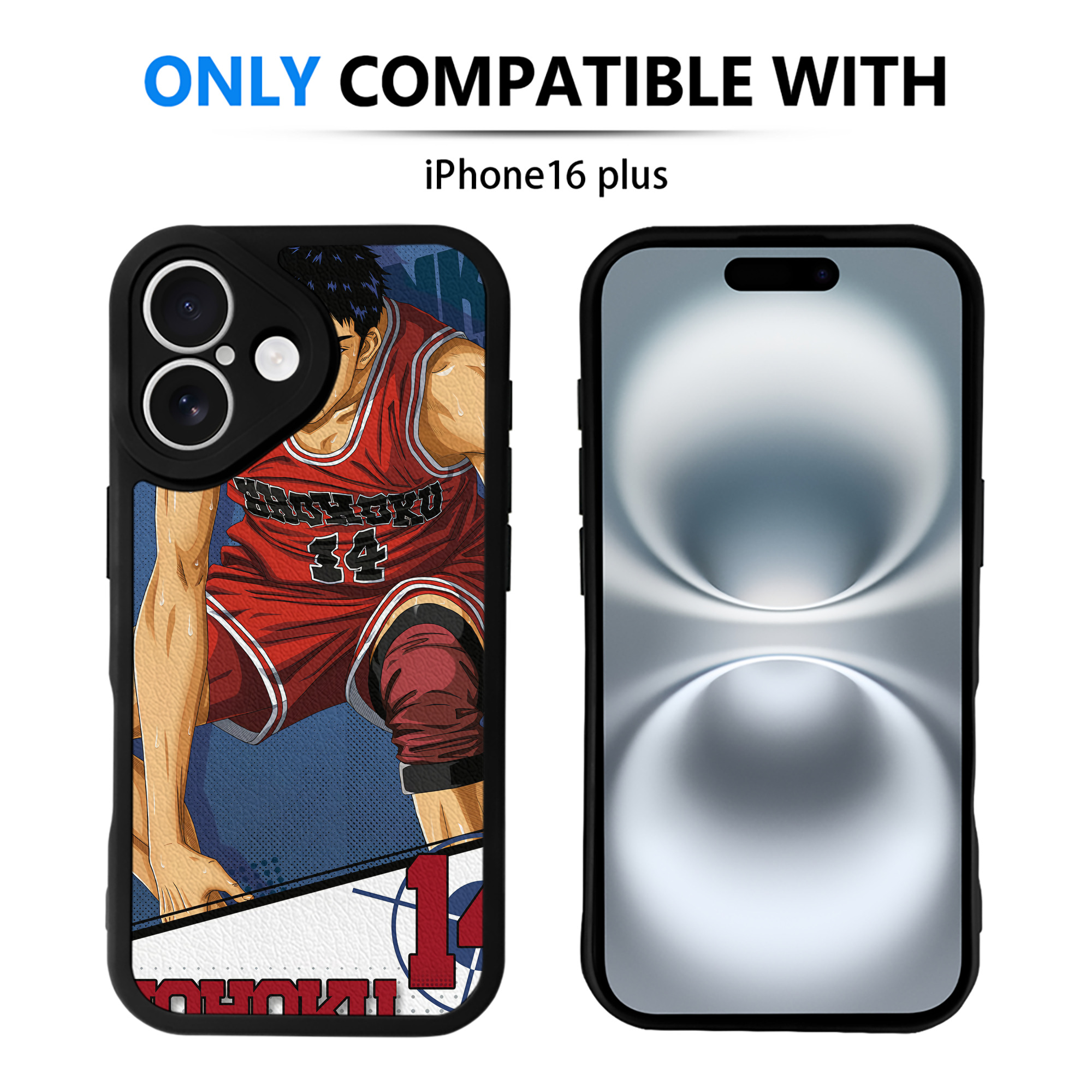 （画像用） SLAM DUNK／スラムダンク 【iPhone 16シリーズ対応】シリコンスマホケース（レザー調） 材質：シリコン